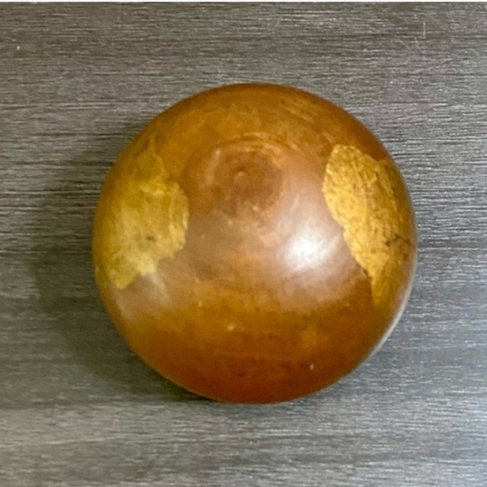 Wooden Round Decortive Trinket Box